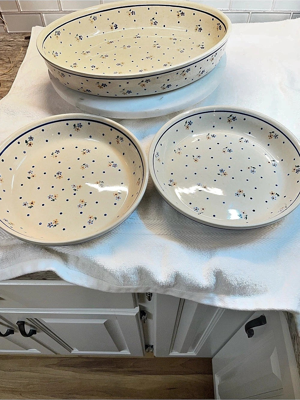 Boleslawiec Polish Pottery Floral Ceramic set